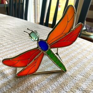 Beautiful Dragonfly Stained Glass Suncatcher
